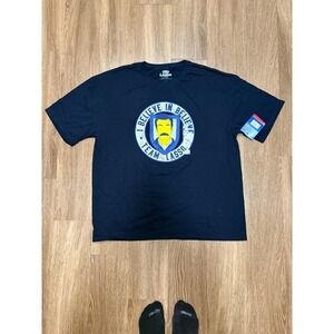 Ted Lasso Mens XL Navy Blue I Believe In Believe Team Lasso Graphic T-Shirt NWT